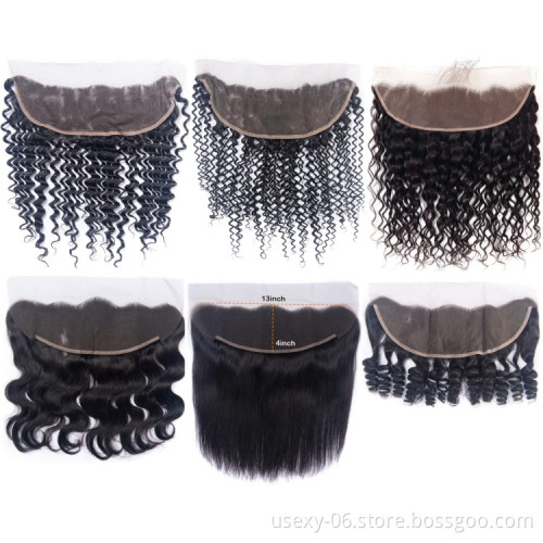 Cheap 13X4 Frontal Lace Closure Peruvian Human Hair
